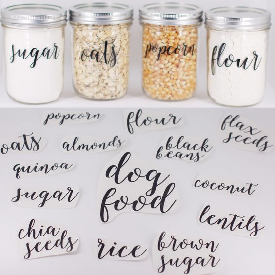 Custom Pantry Labels, Small Labels, Spice Jars, Herb Labels, Spice