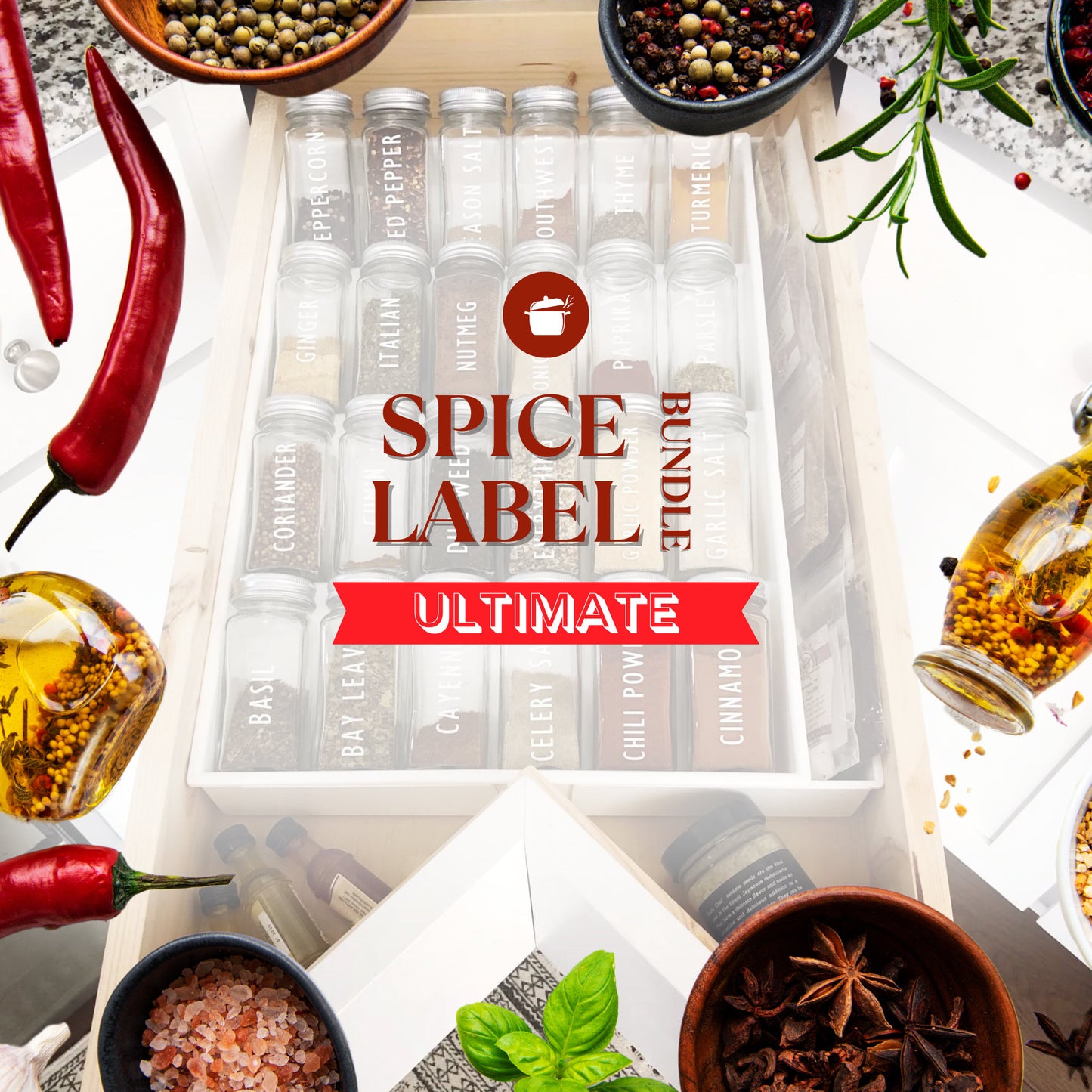 Spice Label Bundle | Ultimate Spice Pack | 25 Labels