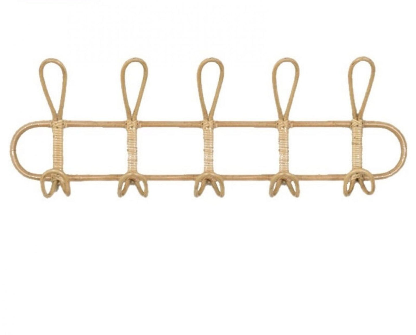 Rattan Hanging Wall Hooks - Large