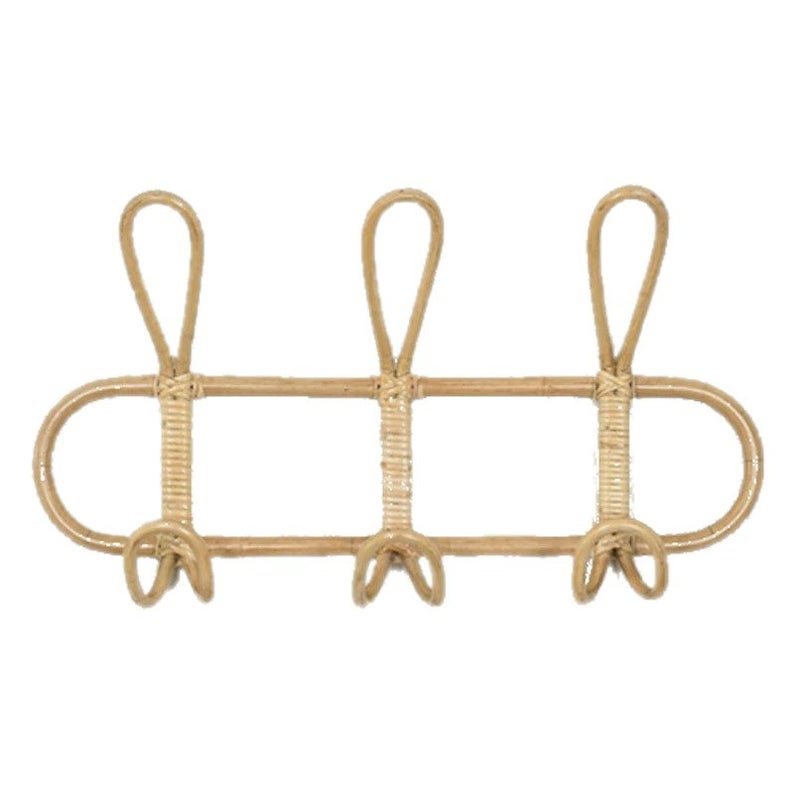 Rattan Hanging Wall Hooks - Medium